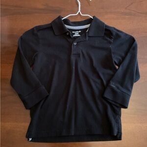 Garanimals Black Long Sleeve Polo Shirt